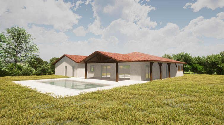 Extension et rénovation d'une maison individuelle, Landes