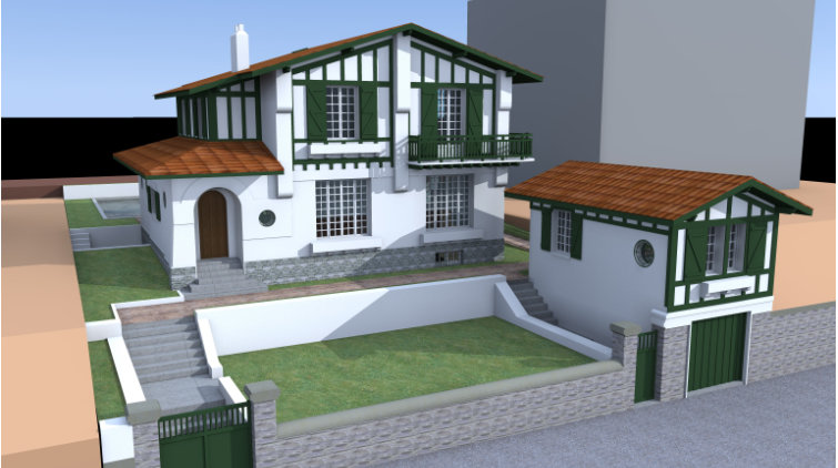 Extension d'une maison, Biarritz phare, Pays basque