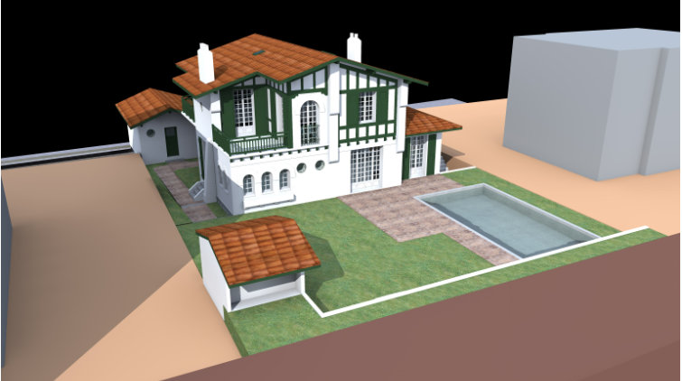 Rénovation d'une maison et construction d'une piscine, Biarritz, Pays basque