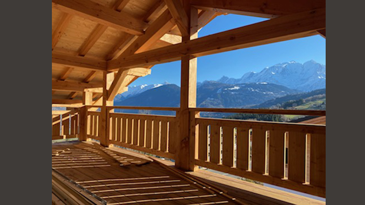 Constuction chalet en bois, Combloux