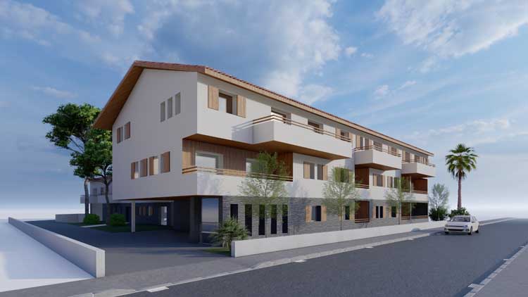 Architecture logements collectifs Labenne, Landes