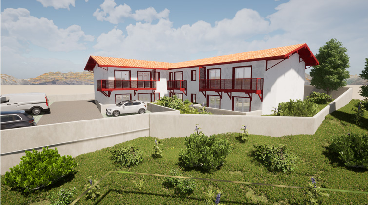 Architecture 6 logements collectifs à Hendaye, Pays Basque 