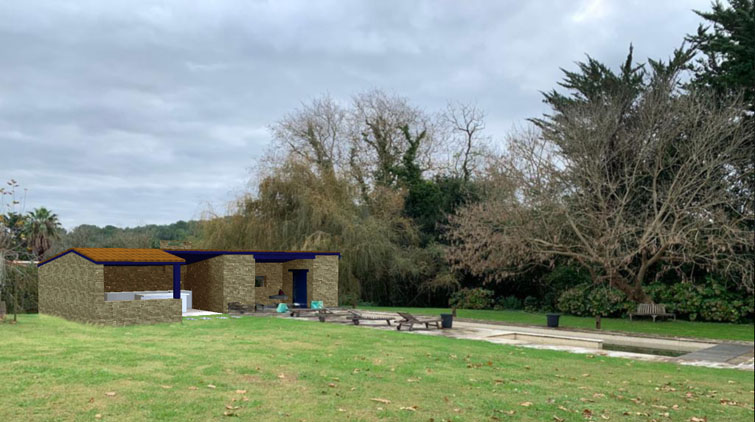 Création d'un pool house, bidart, Pays Basque 